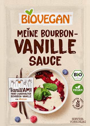 Vanille Sauce mit Bourbon-Vanille BIOVEGAN