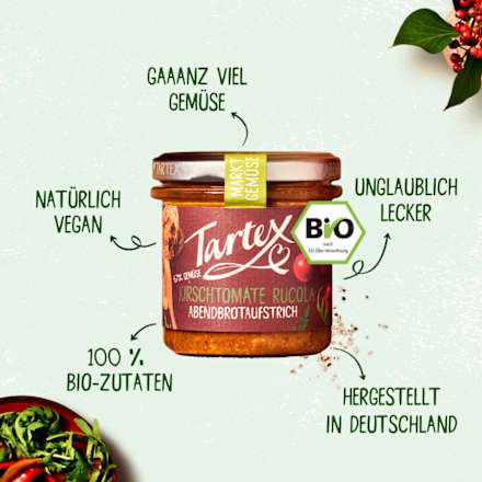 Brotaufstrich, Kirschtomate Rucola Tartex