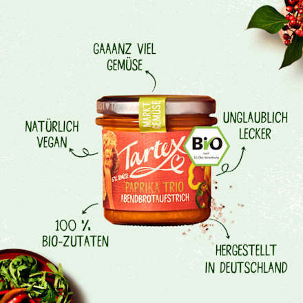Brotaufstrich Paprika Trio Tartex