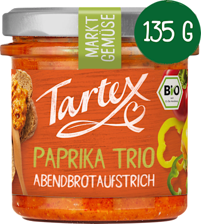Brotaufstrich Paprika Trio Tartex