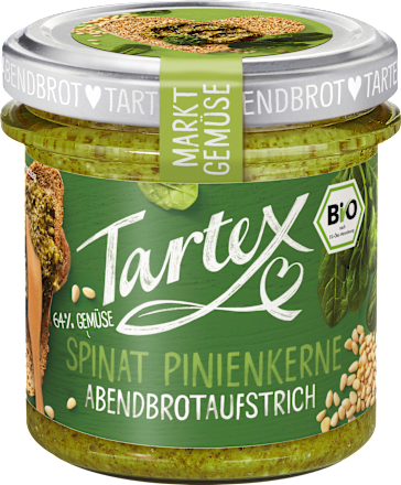 Brotaufstrich, Spinat Pinienkerne Tartex