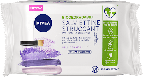 Salviette Struccanti 3in1 per pelli sensibili NIVEA