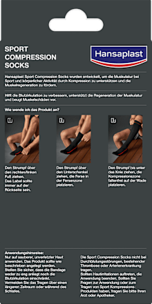 Sport Kompressionsstrümpfe Gr. L/XL Hansaplast