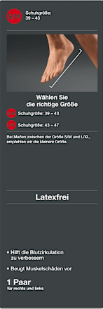 Sport Kompressionsstrümpfe Gr. S/M Hansaplast