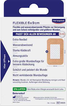 Flexibler Wundverband (6x9 cm) Hansaplast