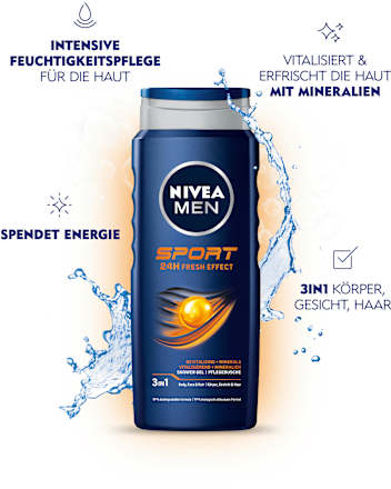 Duschgel Sport 3in1 NIVEA MEN