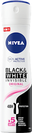 Deodorante spray antitraspirante Black & White Invisible Original NIVEA
