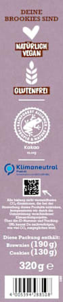 Backmischung, Meine Brookies, Brownies mit Keks, glutenfrei BIOVEGAN