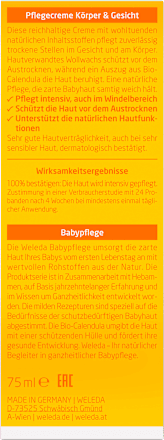 Hidratantna negujuća krema za telo beba i dece od nevena, od rođenja WELEDA baby