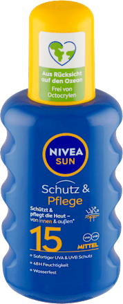 Hydratačný sprej na opaľovanie Protect & Moisture OF 15 NIVEA SUN