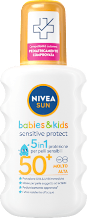 Spray solare 5in1 Sensitive Protect SPF50+ per bambini e neonati NIVEA SUN