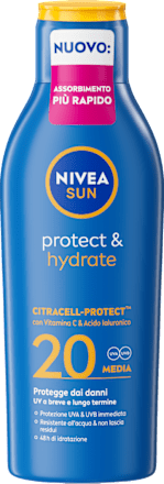 Latte solare Protect&Hydrate SPF20 NIVEA SUN