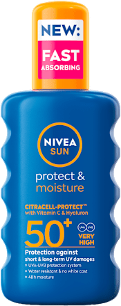 Слънцезащитен спрей Protect & Moisture, SPF 50+ NIVEA SUN