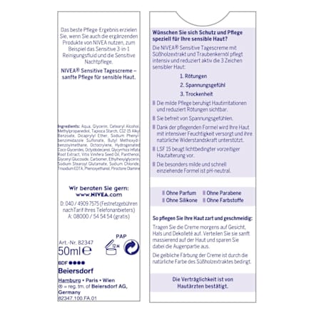 Tagescreme Essentials Feuchtigkeit & Sensitiv NIVEA