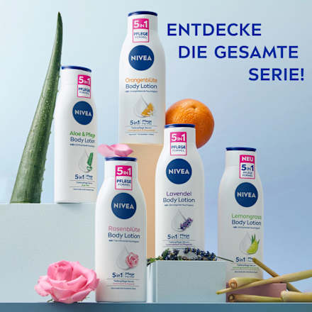 Bodylotion Rosenblüte 5in1 Pflegeformel NIVEA