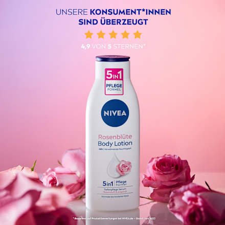 Bodylotion Rosenblüte 5in1 Pflegeformel NIVEA