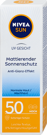 Sonnencreme Gesicht mattierend LSF 50 NIVEA SUN