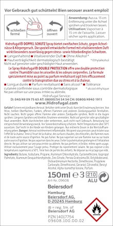 Deo Spray Antitranspirant Doppelschutz Hidrofugal