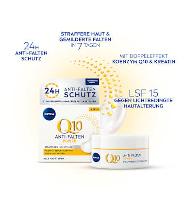 Anti Falten Gesichtscreme Nivea Q10 LSF 15 NIVEA