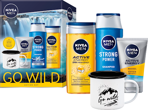 Geschenkset Go wild mit Becher NIVEA MEN