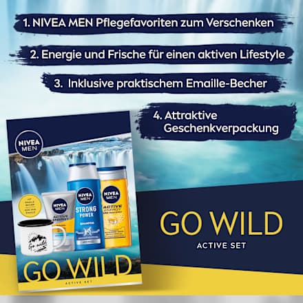 Geschenkset Go wild mit Becher NIVEA MEN