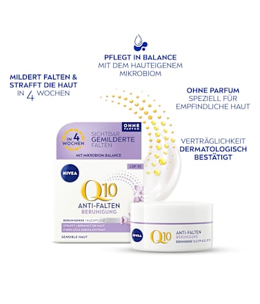 Anti Falten Gesichtscreme Q10 Beruhigend LSF 15 NIVEA