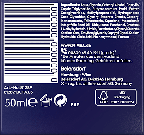 Anti Falten Nachtcreme Q10 Power NIVEA