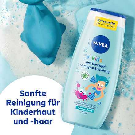 Kinder Duschgel & Shampoo & Spülung  3in1 Apfelduft NIVEA