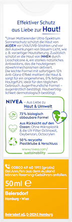 Sonnencreme Gesicht mattierend LSF 30 NIVEA SUN