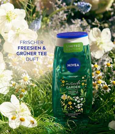 Pflegedusche Miracle Garden Freesien & Grüner Tee Duft NIVEA