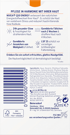 Gesichtscreme Q10 Energy Glow LSF 15 NIVEA