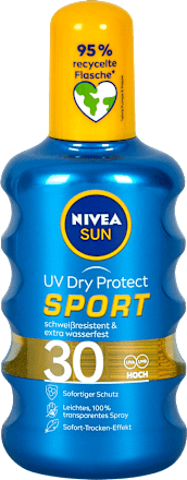 Sonnenspray UV Dry Protect Sport Transparent LSF 30 NIVEA SUN