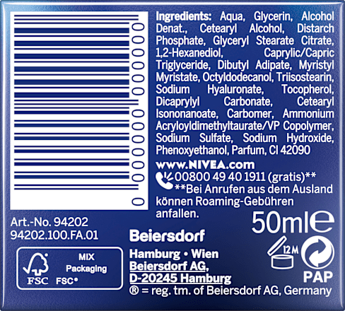 Nachtcreme Hydra Skin Effect NIVEA