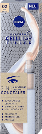 Concealer Augenpflege 3in1 Hyaluron Cellular Filler, 02 Mittel NIVEA