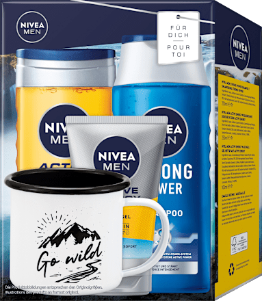Geschenkset Go wild mit Becher NIVEA MEN