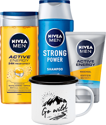Geschenkset Go wild mit Becher NIVEA MEN