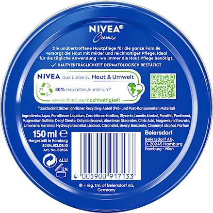 Gesichtscreme in der Dose NIVEA