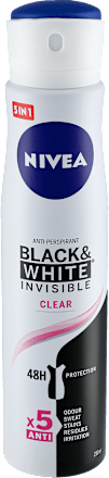 Antyperspirant Black&White Invisible Clear spray NIVEA