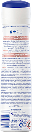 Antitranspirant Deospray Derma Dry Control NIVEA