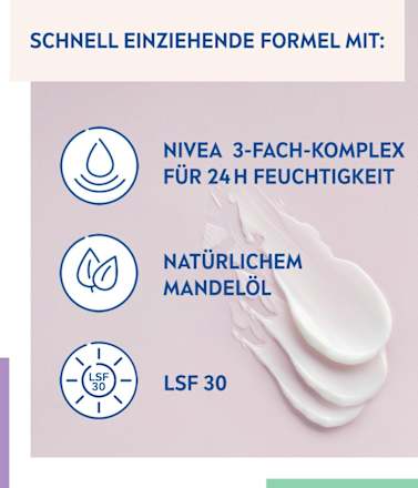Reichhaltige Tagespflege mit LSF 30  NIVEA