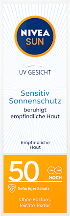 Sonnencreme Gesicht sensitiv LSF 50 NIVEA SUN