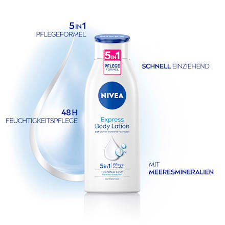 Bodylotion Express 5in1 Pflegeformel NIVEA