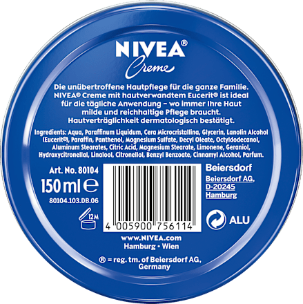 Pflegecreme in der Dose NIVEA
