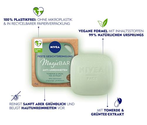 MagicBar Feste Gesichtsreinigung Anti-Unreinheiten NIVEA