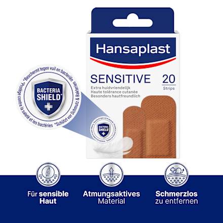 Pflaster Sensitive hautfarben Medium Hansaplast