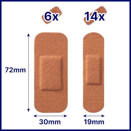 Pflaster Sensitive hautfarben Medium Hansaplast