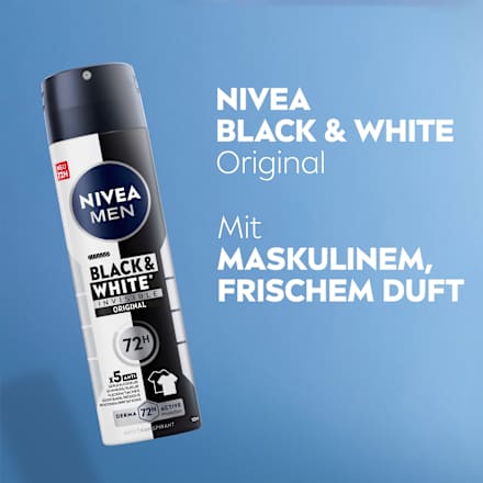 Antitranspirant Deospray Black & White Invisible Original NIVEA MEN