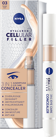 Concealer Augenpflege 3in1 Hyaluron Cellular Filler, 03 Dunkel NIVEA