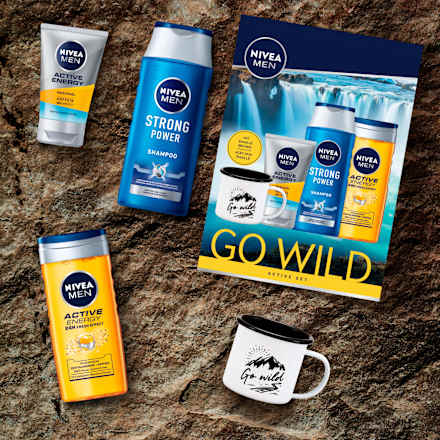 Geschenkset Go wild mit Becher NIVEA MEN