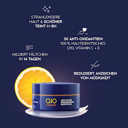Anti Falten Nachtcreme Q10 Energy NIVEA